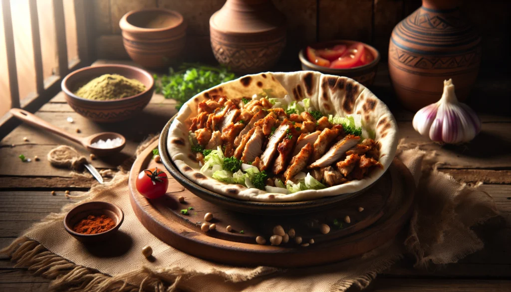 Authentic Israeli Chicken Shawarma in Pita - Middle Eastern recipe