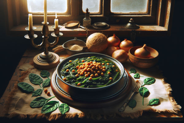 Authentic Sephardic Spinach & Chickpea Stew: A Kosher Delight