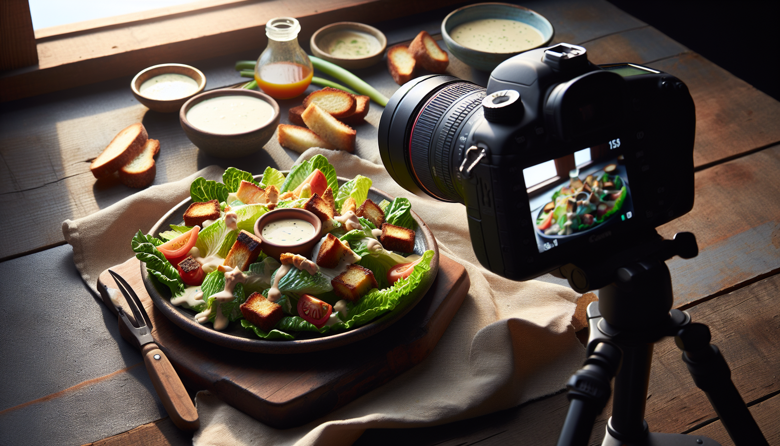 Deliciously Kosher Caesar Salad with Homemade Dressing - Jewish recipe