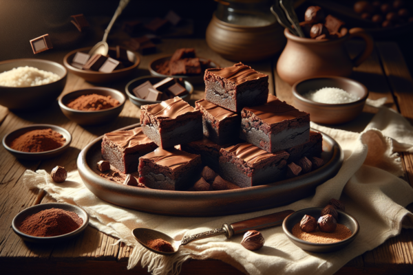 Deliciously Rich Chocolate Tahini Brownies (Pareve)