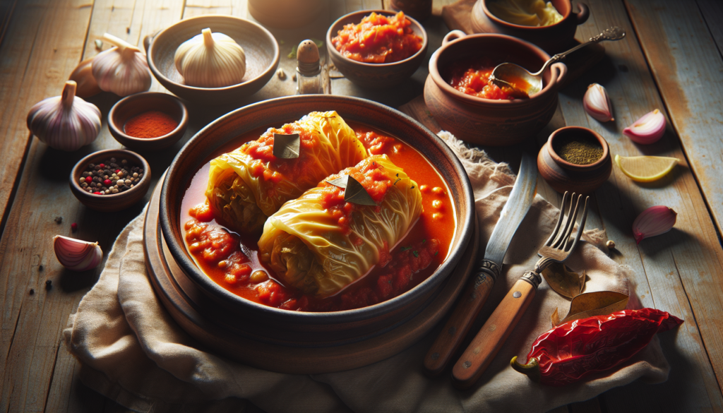 Deliciously Tender Stuffed Cabbage (Holishkes) in Sweet Tomato Sauce - Jewish recipe