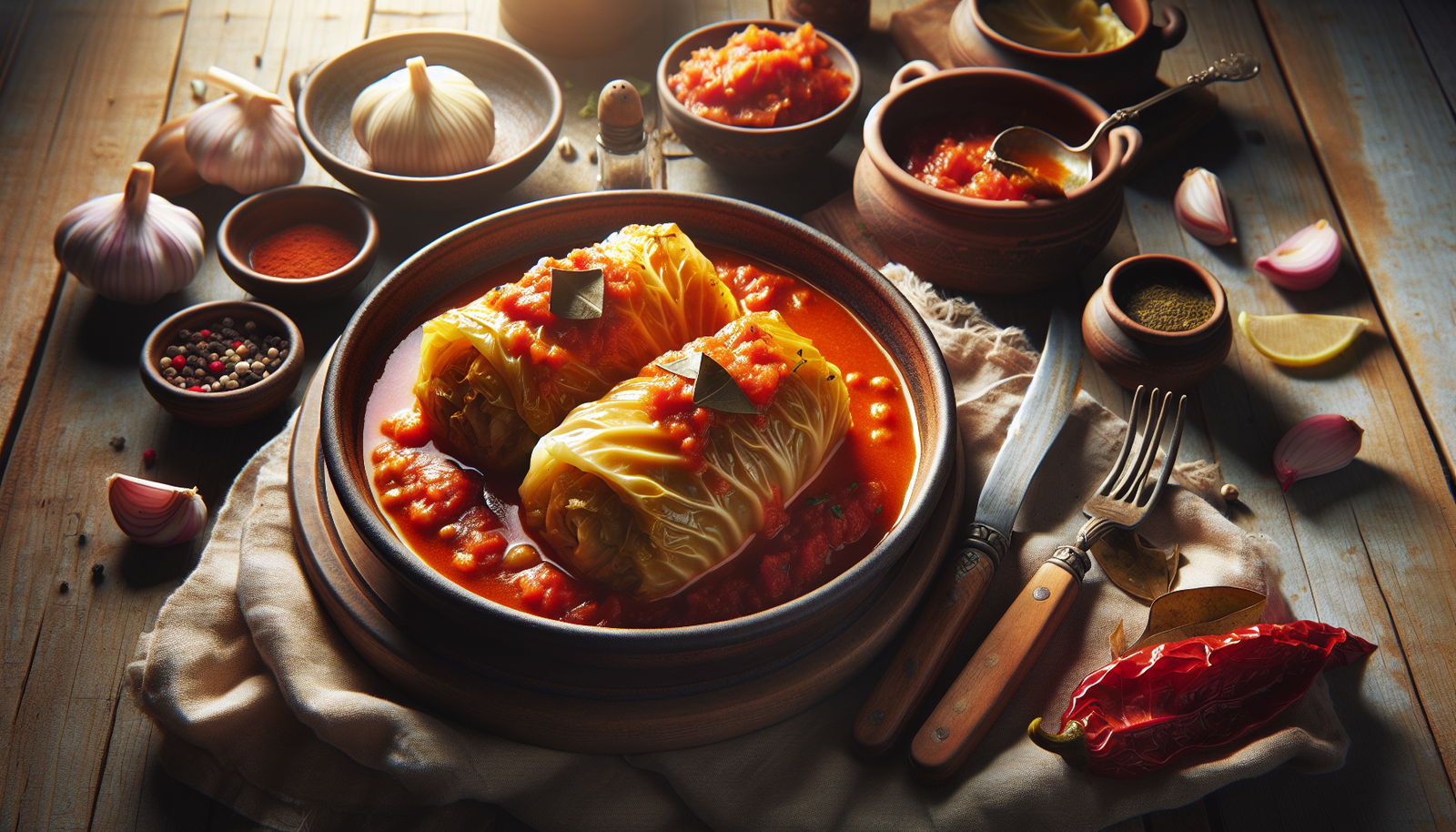 Deliciously Tender Stuffed Cabbage (Holishkes) in Sweet Tomato Sauce - Jewish recipe