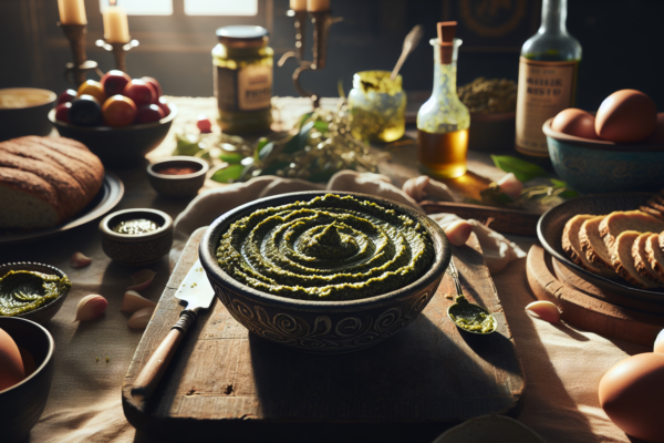 Delightful Homemade Kosher Pesto Spread