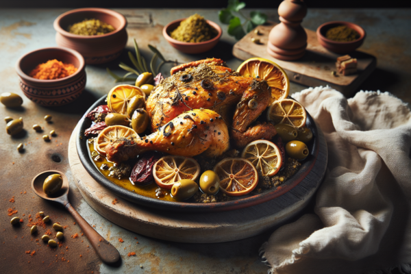 Savory Moroccan Chicken with Olives and Preserved Lemon