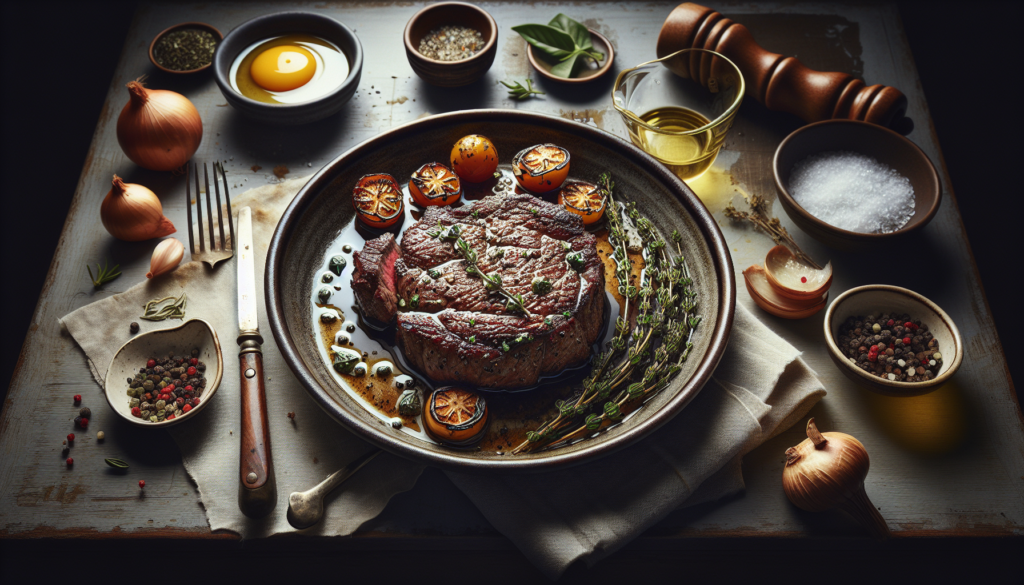 Tender Kosher Minute Steak with Herb Marinade - Jewish recipe