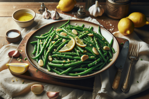 Zesty Garlic Lemon Green Beans for a Kosher Delight