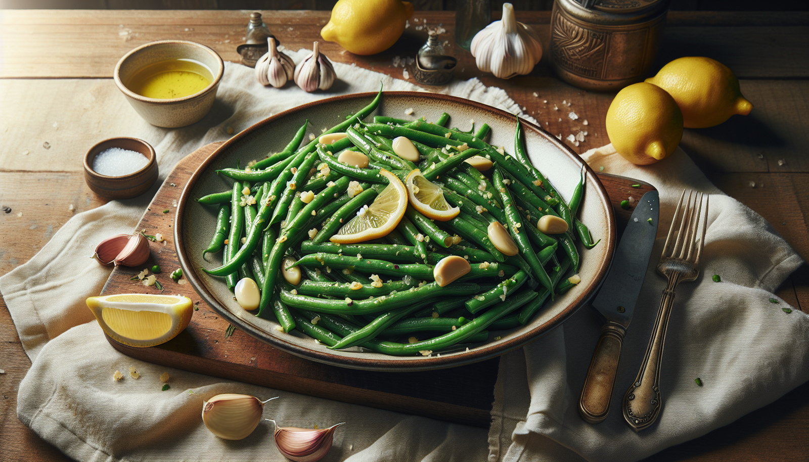 Zesty Garlic Lemon Green Beans for a Kosher Delight - Mediterranean recipe