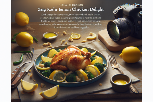 Zesty Kosher Lemon Chicken Delight