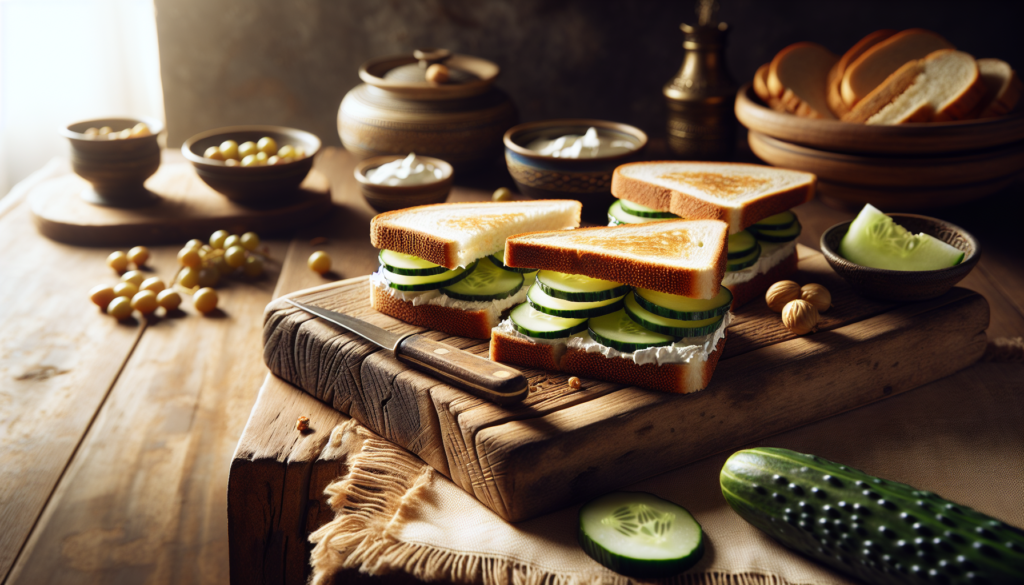 Classic Kosher Cucumber and Cream Cheese Sandwiches - American recipe