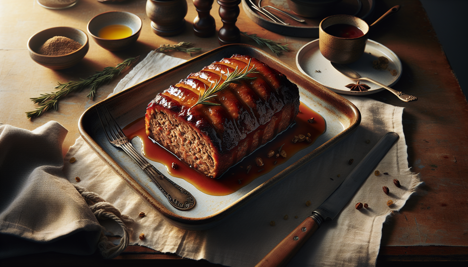 Classic Kosher Meatloaf with Sweet Glazed Top - American Jewish recipe