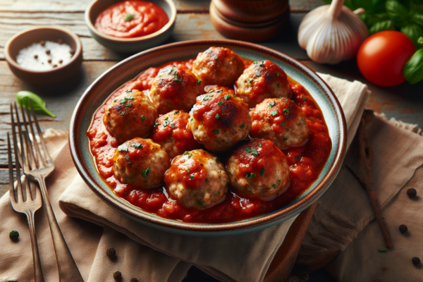 Classic Kosher Turkey Meatballs in Rich Marinara Sauce