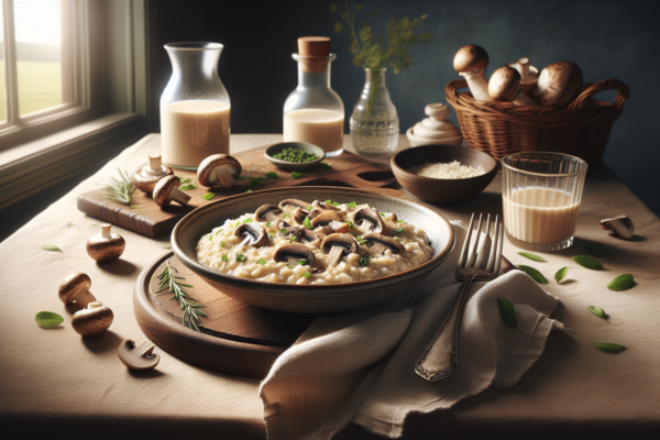 Creamy Pareve Mushroom Risotto Without the Dairy