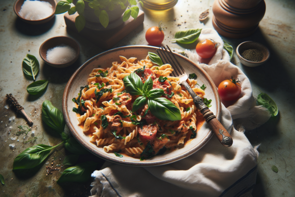 Creamy Tomato Basil Pasta with Fresh Herbs