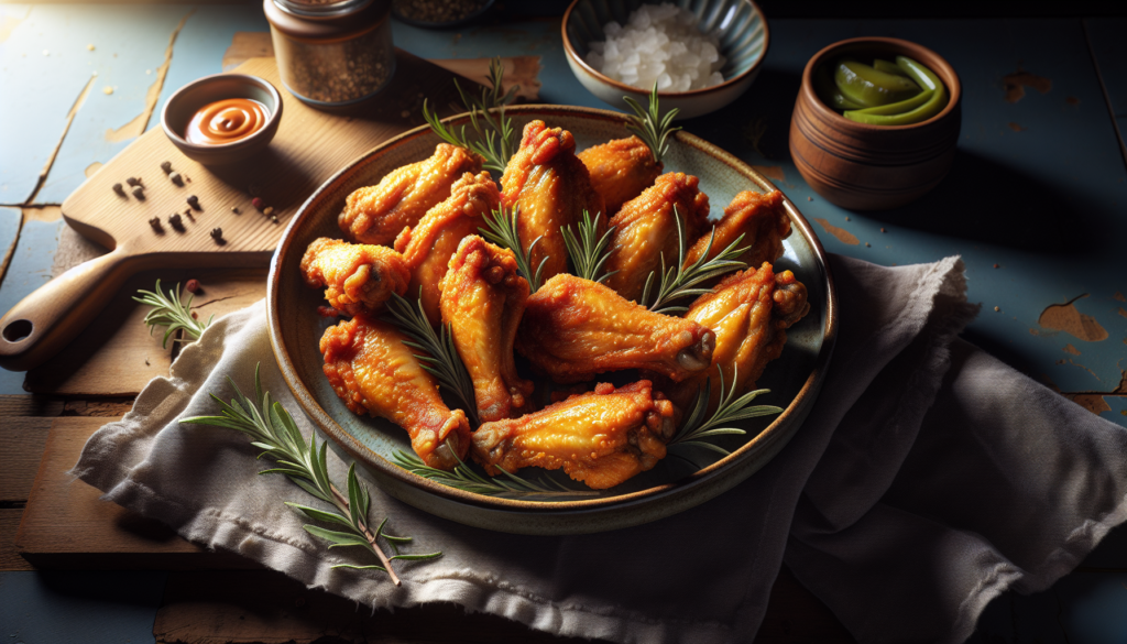 Crispy Air Fryer Kosher Chicken Wings with Perfect Golden Skin - American recipe