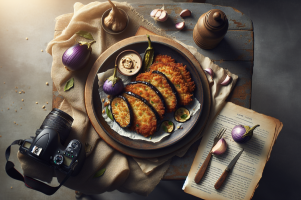 Crispy Baked Eggplant Schnitzel with Garlic Tahini – Kosher Plant-Based Comfort