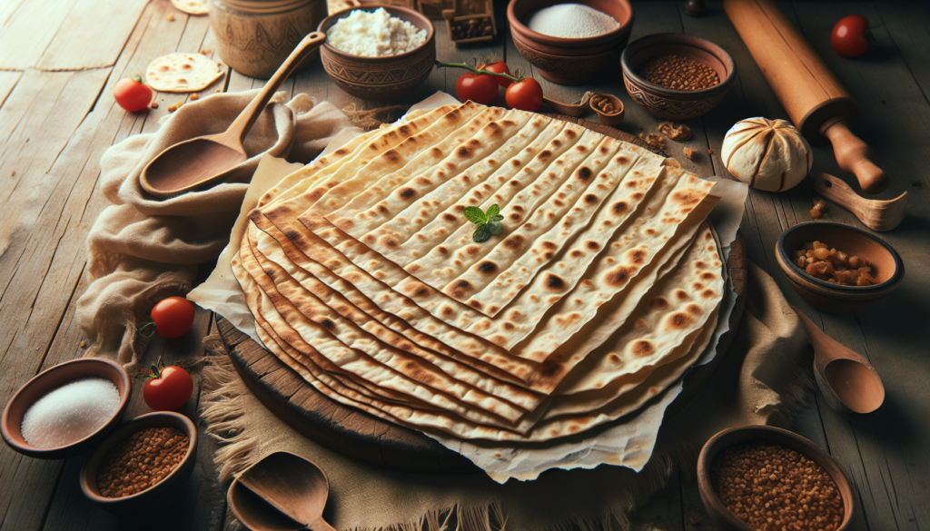 Crispy Thin Lavash Flatbread: Homemade Middle Eastern Cracker Bread - Middle Eastern recipe