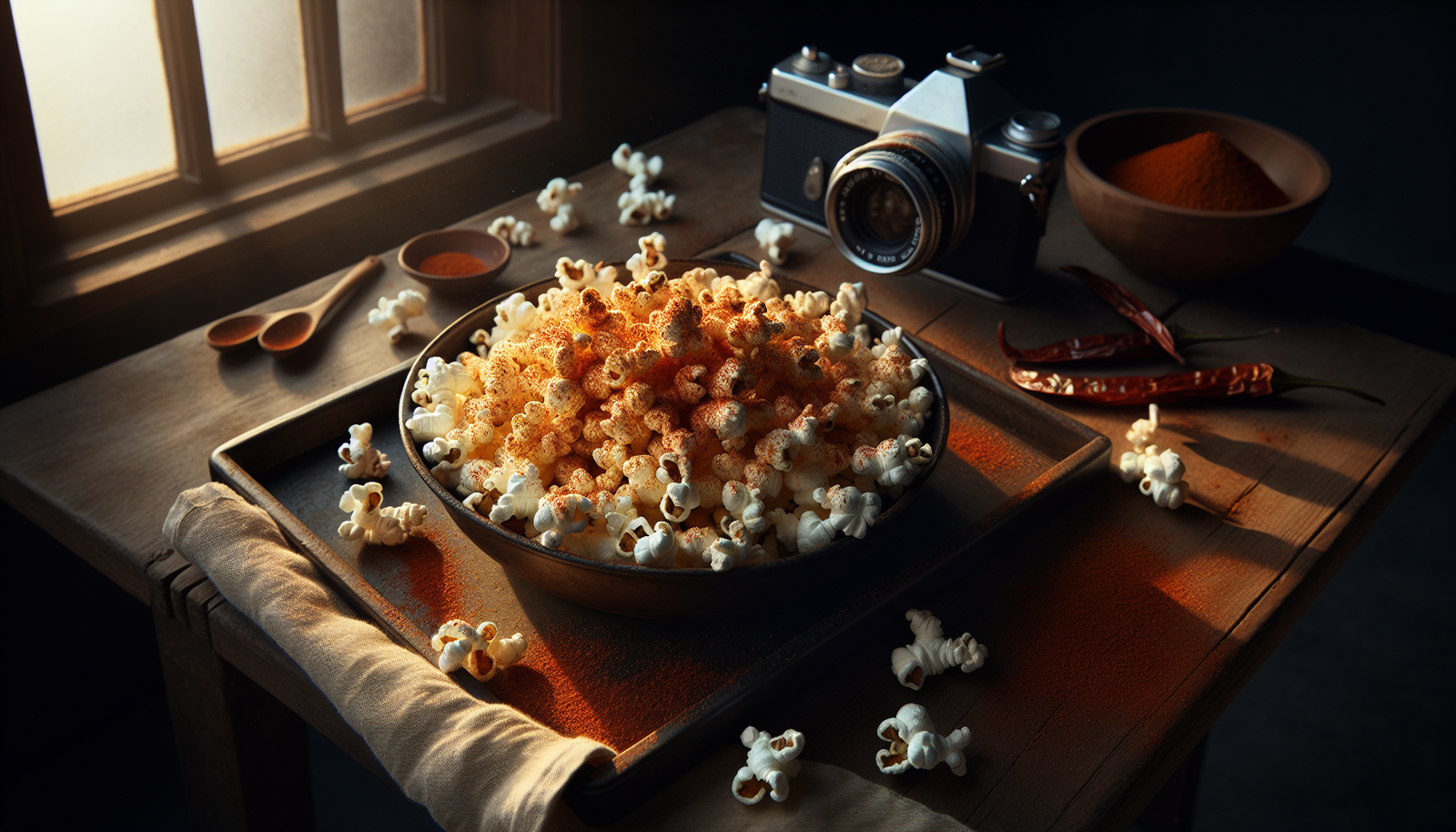 Crunchy Kosher Popcorn with Smoked Paprika – Perfect Movie Night Snack - American recipe