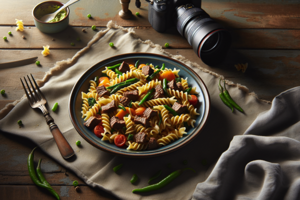 Easy One-Pot Kosher Pasta with Beef and Vegetables