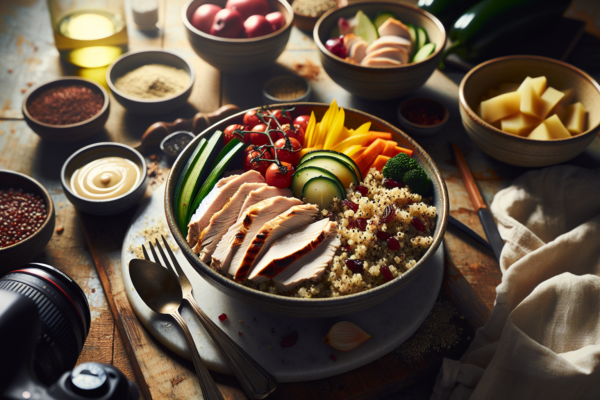 High-Protein Kosher Meal Prep Bowls with Turkey and Quinoa