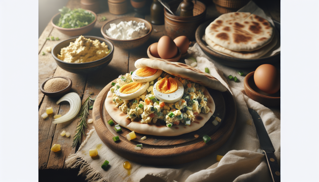 Israeli Egg Salad in Pita: Sabich-Style Street Food Breakfast - Israeli recipe