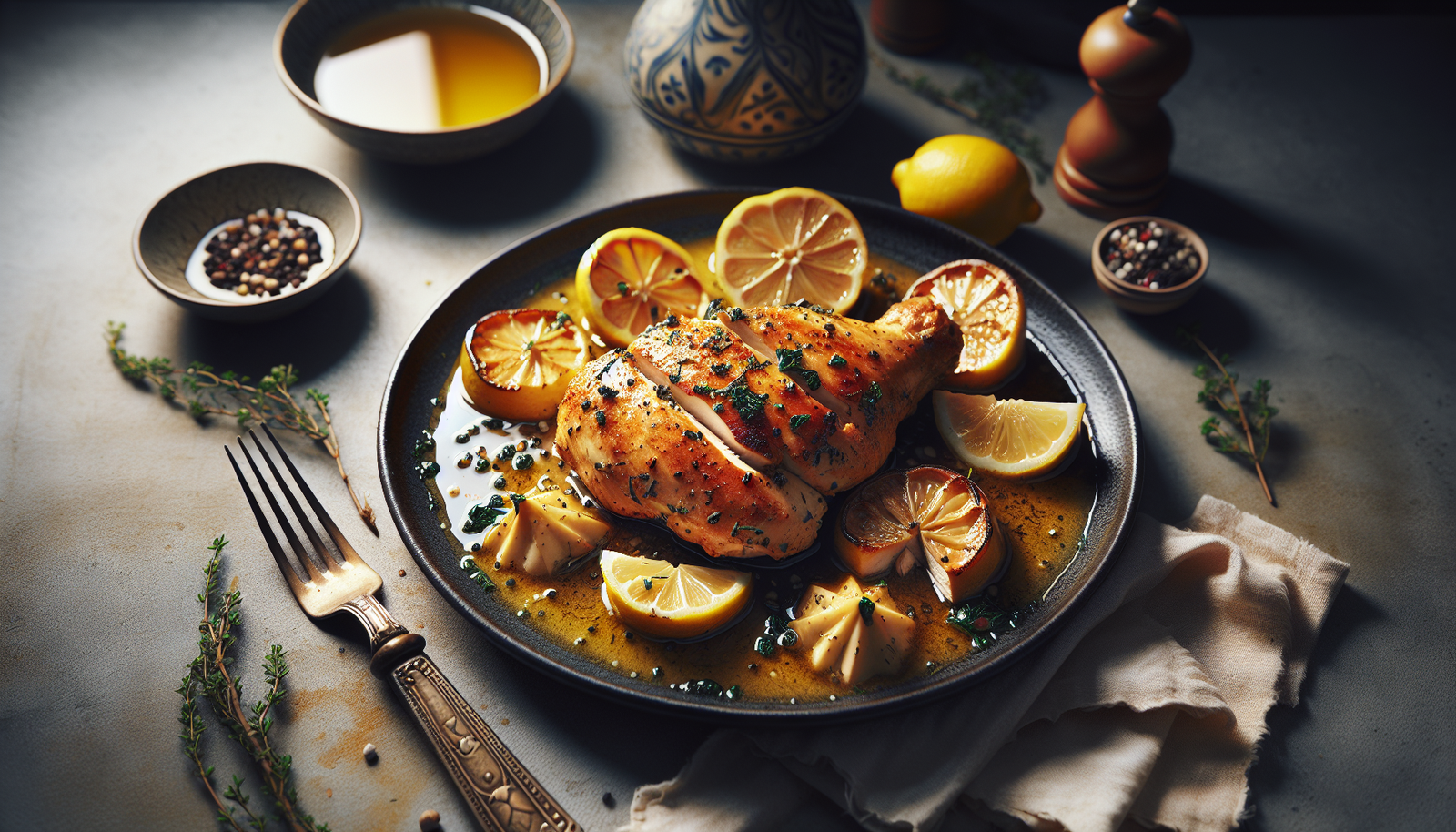 Kosher Chicken Francese with Lemon Wine Sauce - Italian-Jewish recipe