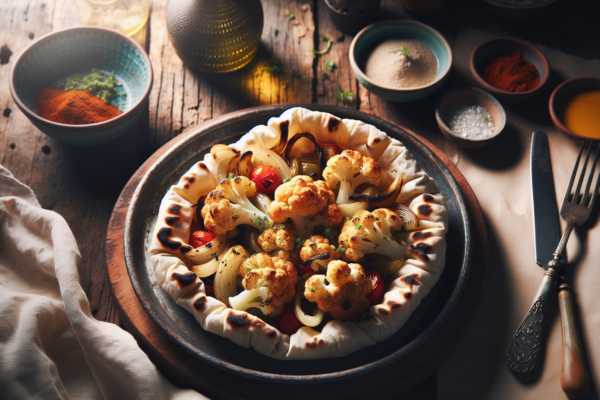 Kosher Shawarma-Spiced Roasted Cauliflower with Middle Eastern Flavors
