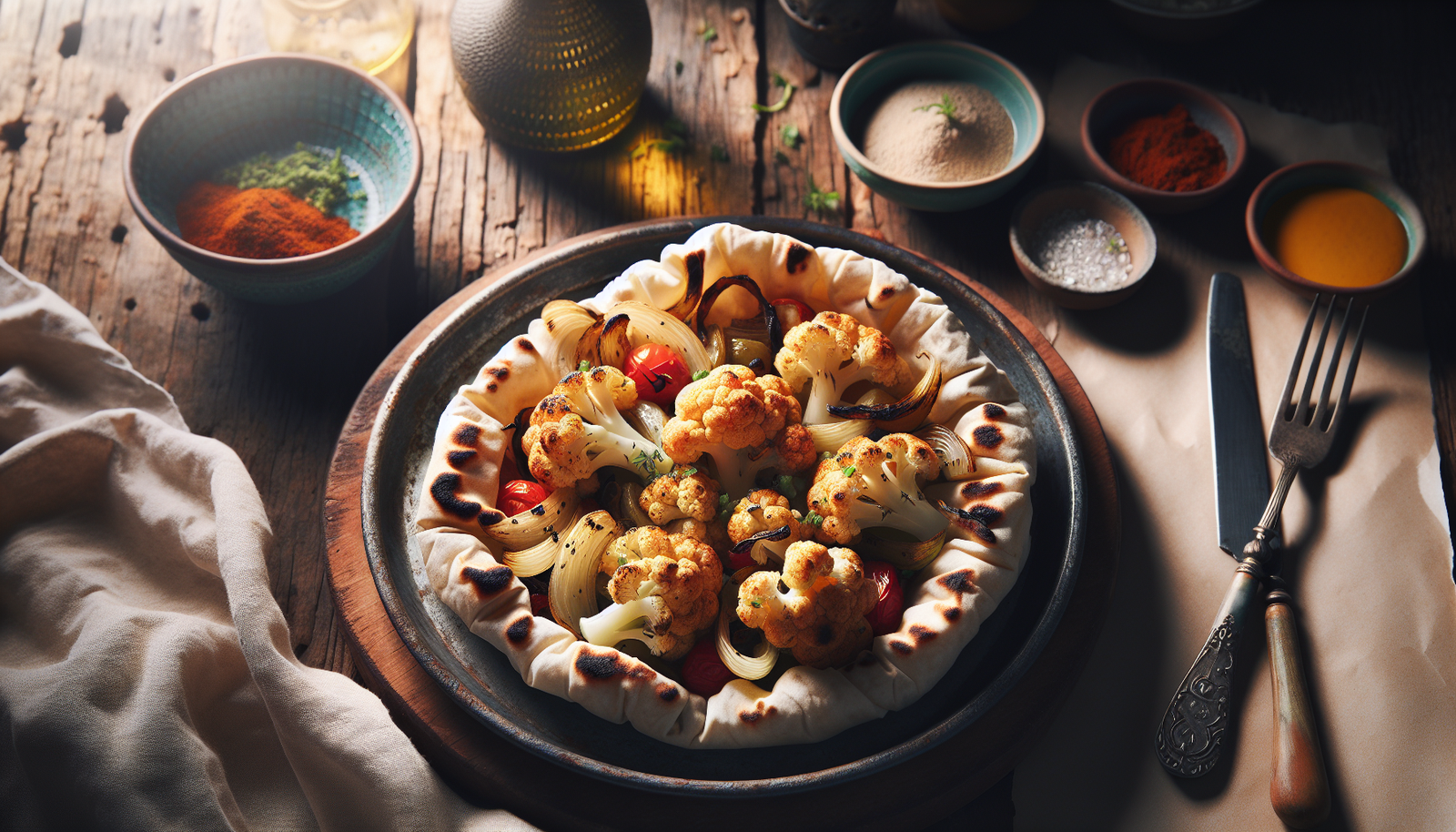 Kosher Shawarma-Spiced Roasted Cauliflower with Middle Eastern Flavors - Middle Eastern recipe