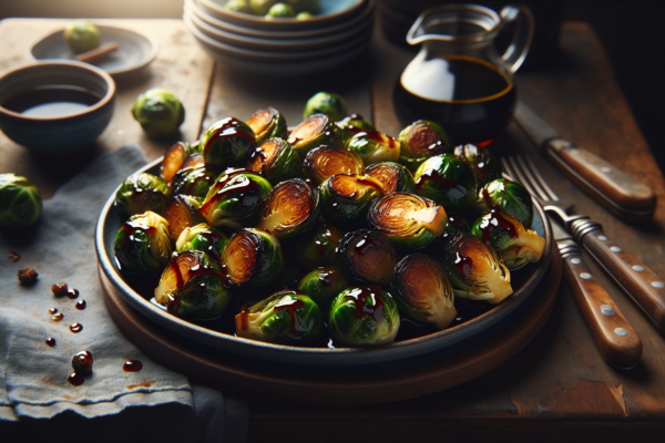 Perfectly Roasted Brussels Sprouts with Balsamic Glaze