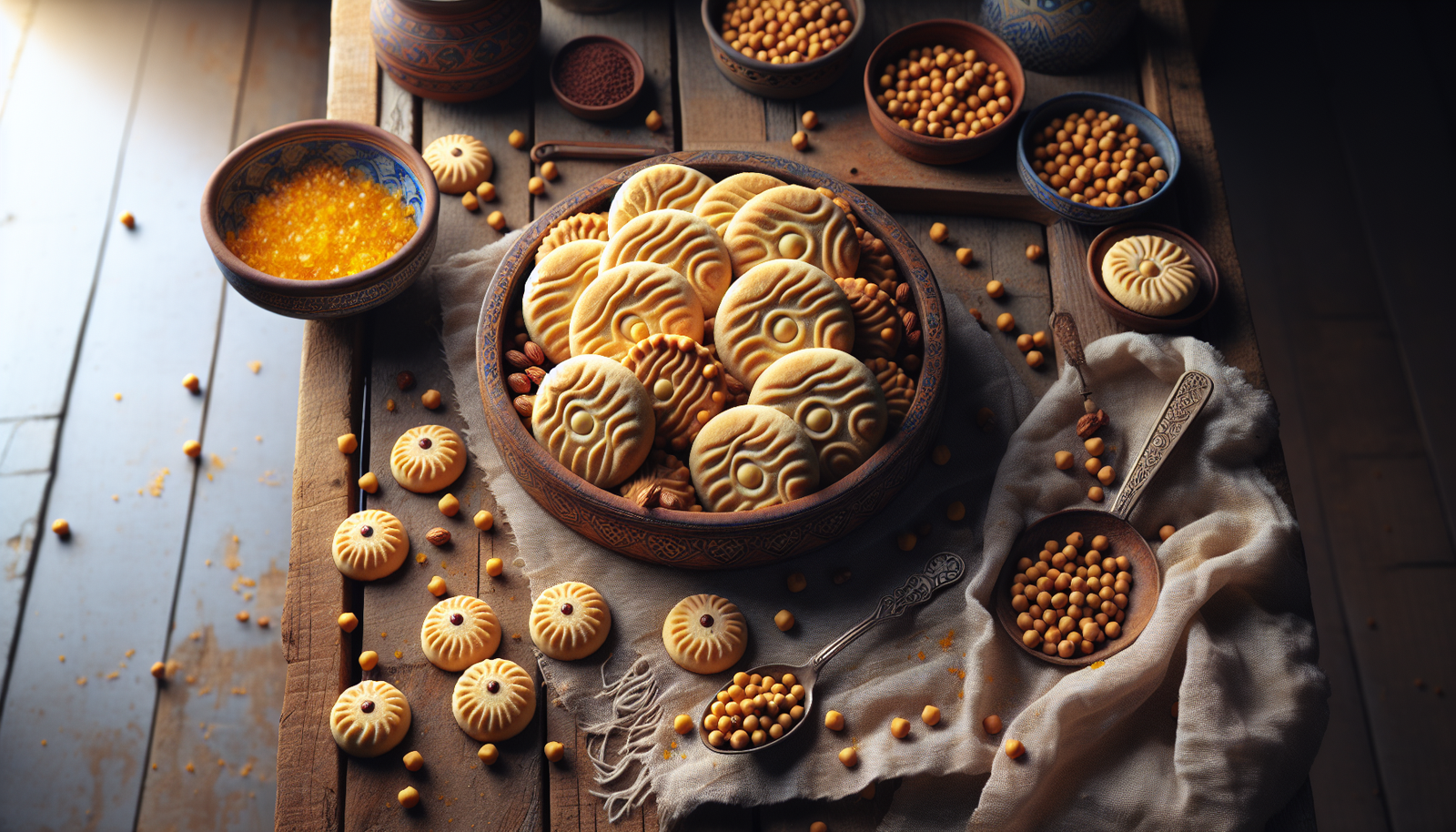 Persian Chickpea Flour Cookies (Nan-e Nokhodchi) for Purim - Persian recipe