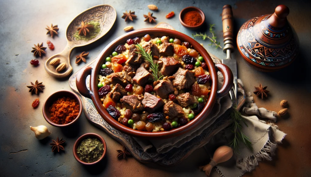 Sephardic Lamb and Dried Fruit Tagine - A Moroccan-Inspired Kosher Feast - Sephardic recipe
