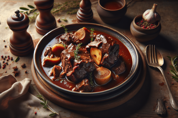 Slow-Braised Kosher Osso Buco Style Beef with Rich Wine Sauce