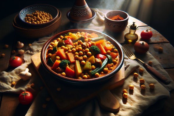 Spicy Moroccan Chickpea and Vegetable Tagine – Kosher Comfort Food