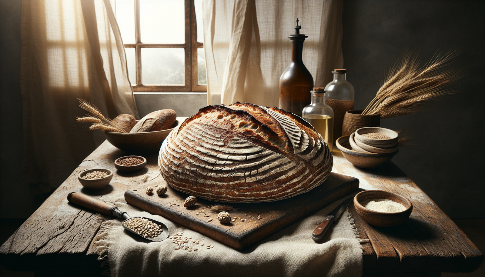 Traditional Kosher Sourdough Bread from Starter - Crusty Artisan Loaf - Jewish recipe