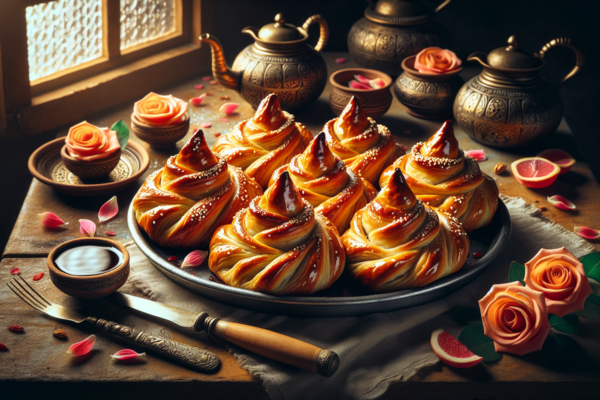 Turkish Travados: Flaky Sephardic Purim Pastries with Rose Water