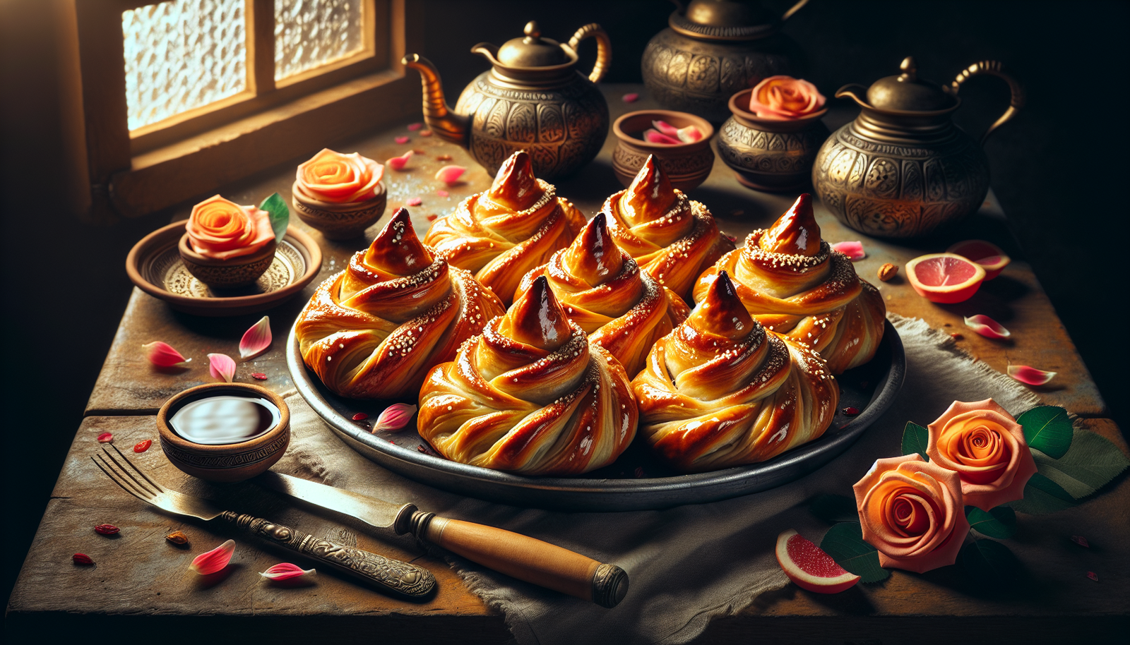 Turkish Travados: Flaky Sephardic Purim Pastries with Rose Water - Turkish recipe