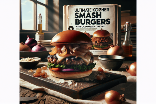 Ultimate Kosher Smash Burgers with Caramelized Onions