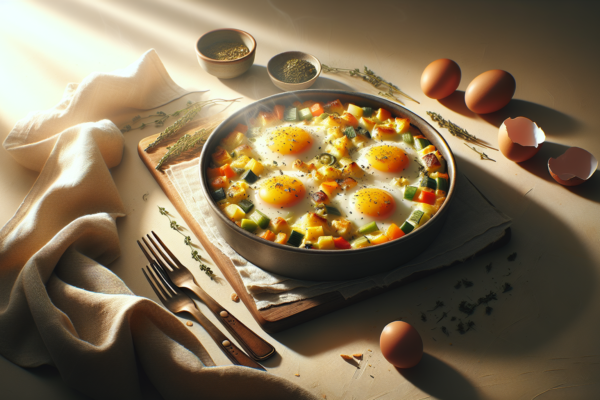 Best Kosher Breakfast Casserole with Eggs and Vegetables