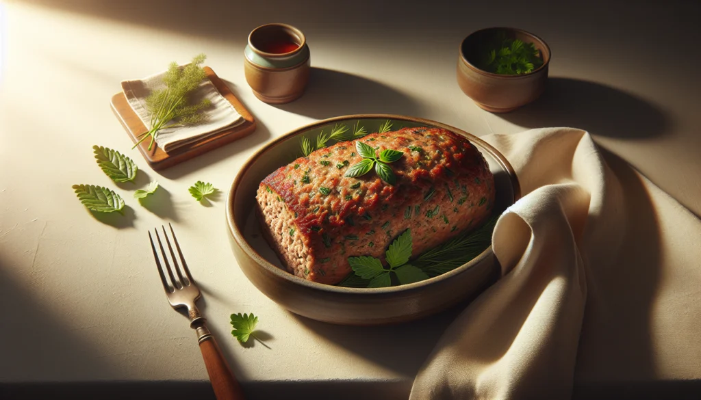Classic Ground Turkey Meatloaf with Fresh Herbs - American recipe