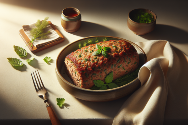 Classic Ground Turkey Meatloaf with Fresh Herbs