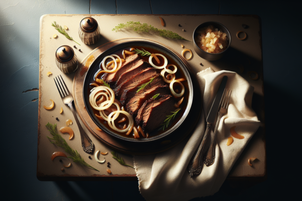 Classic Jewish Brisket with Onions and Rich Gravy