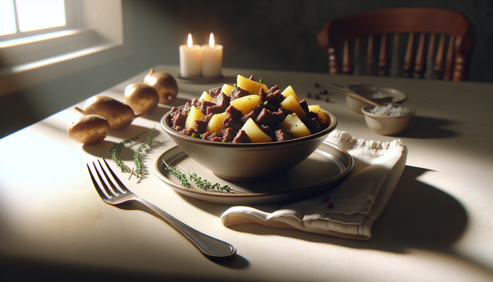 Classic Kosher Beef And Potato Hash - Jewish recipe