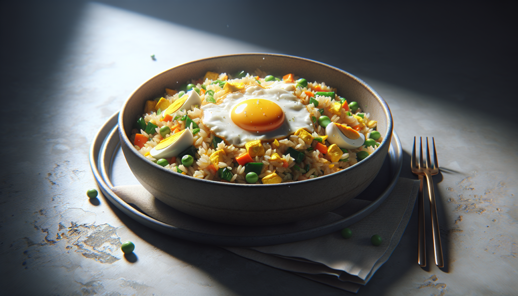 Classic Kosher Fried Rice with Eggs and Vegetables - Chinese-American recipe
