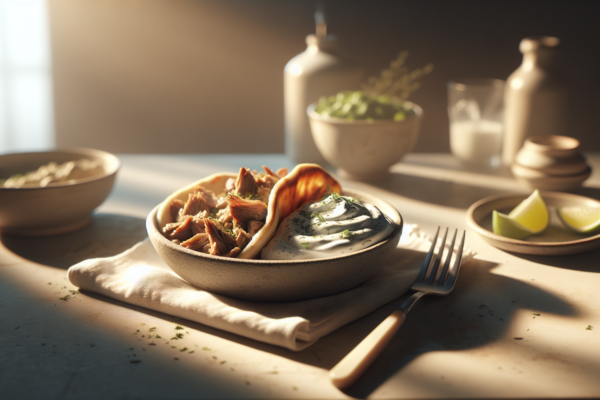 Classic Kosher Lamb Gyros With Dairy-Free Tzatziki