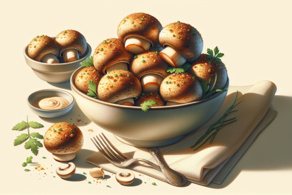 Classic Kosher Stuffed Mushrooms With Breadcrumb Filling