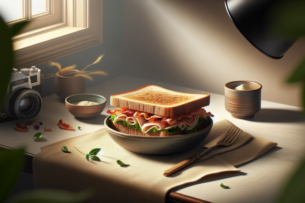 Classic Kosher Turkey Club Sandwich with Crispy Turkey Bacon