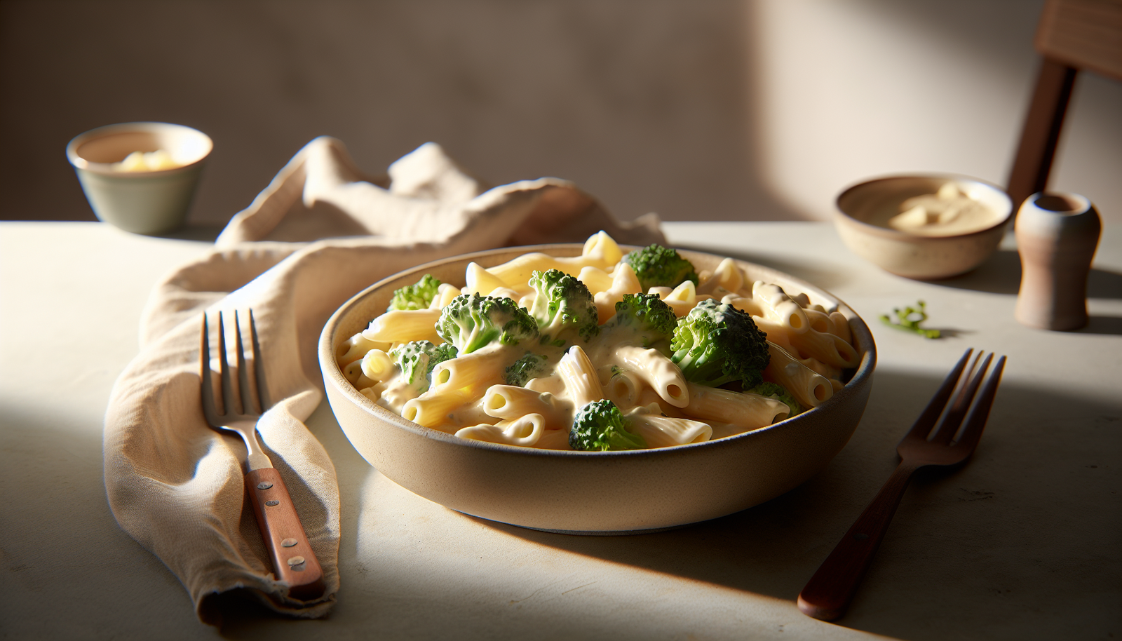 Creamy Kosher Alfredo Pasta With Broccoli - Italian-American recipe