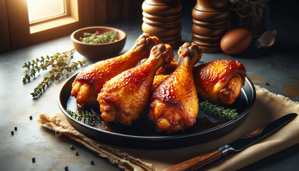 Crispy Baked Chicken Drumsticks with Perfect Golden Skin - American recipe