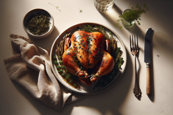 Crispy Cornish Hen With Herbs Perfect For Shabbat