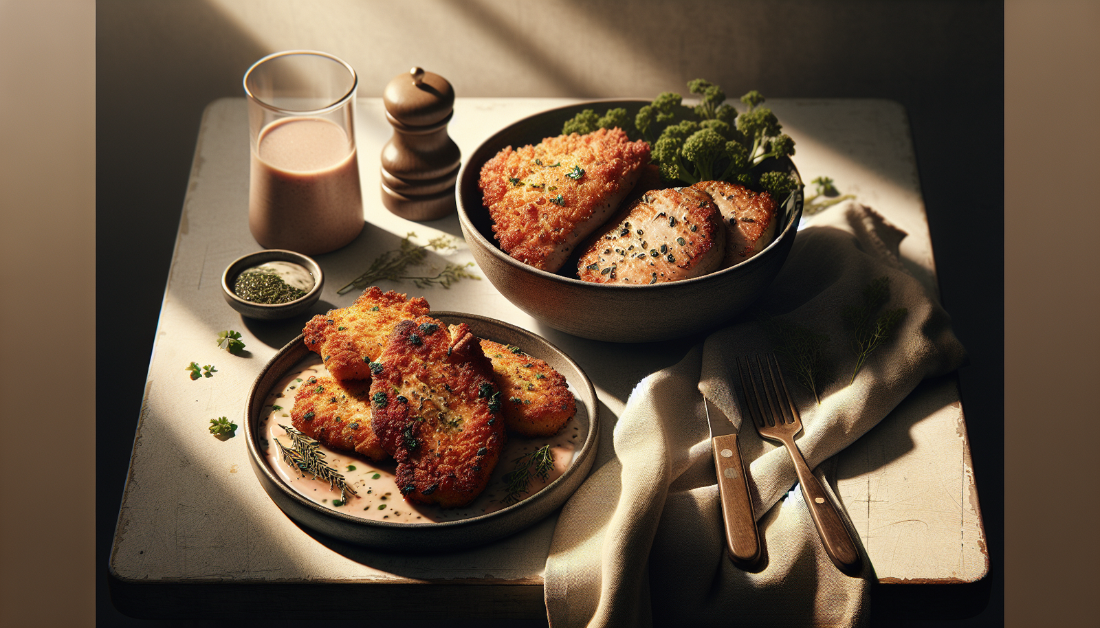 Crispy Herb-Crusted Chicken Cutlets (Kosher) - American recipe
