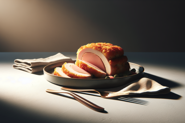 Crispy Kosher Chicken Cordon Bleu Without Dairy